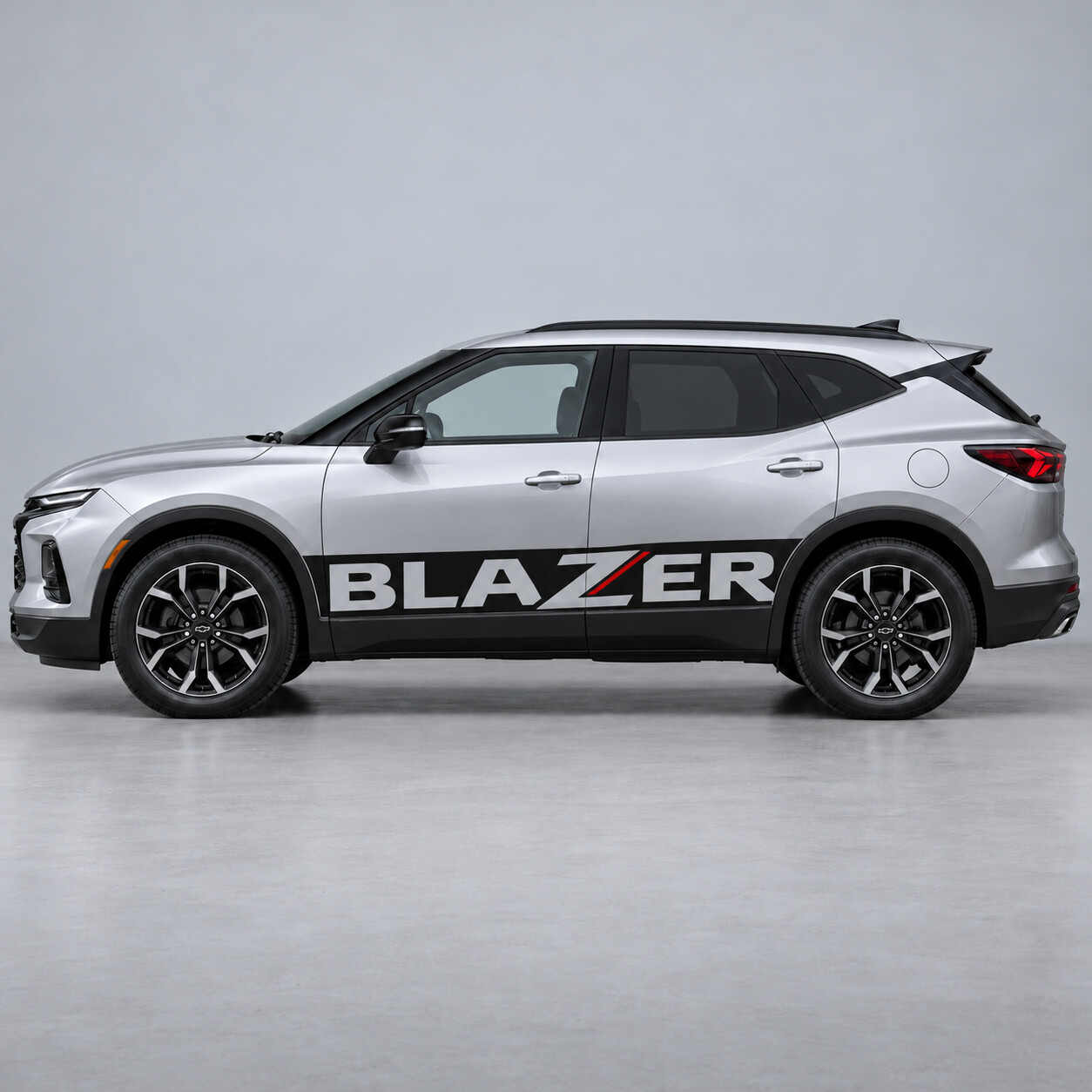 Calcomanía de vinilo lateral Z-Rise RS para Chevrolet Blazer RS Facelift 2023–2026