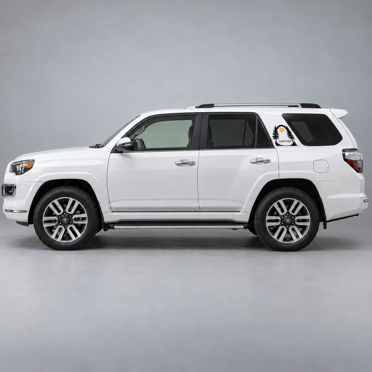 Etiqueta adhesiva de vinilo para marco de pilar con emblema Forest para Toyota 4Runner Limited N280 2014–2024
