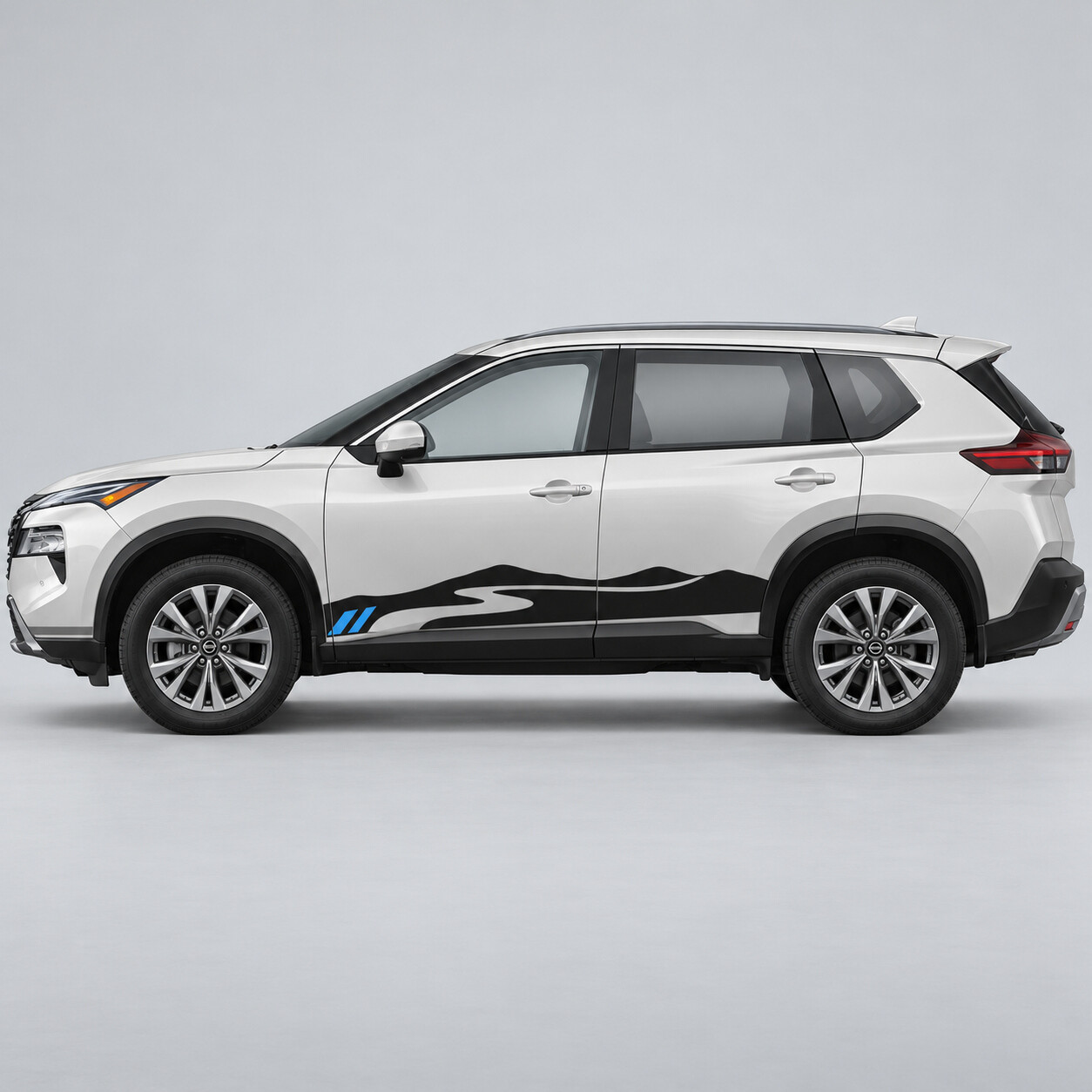 Pegatina de vinilo para la puerta lateral Ridge Road para Nissan Rogue SV AWD T33 2021–2023
