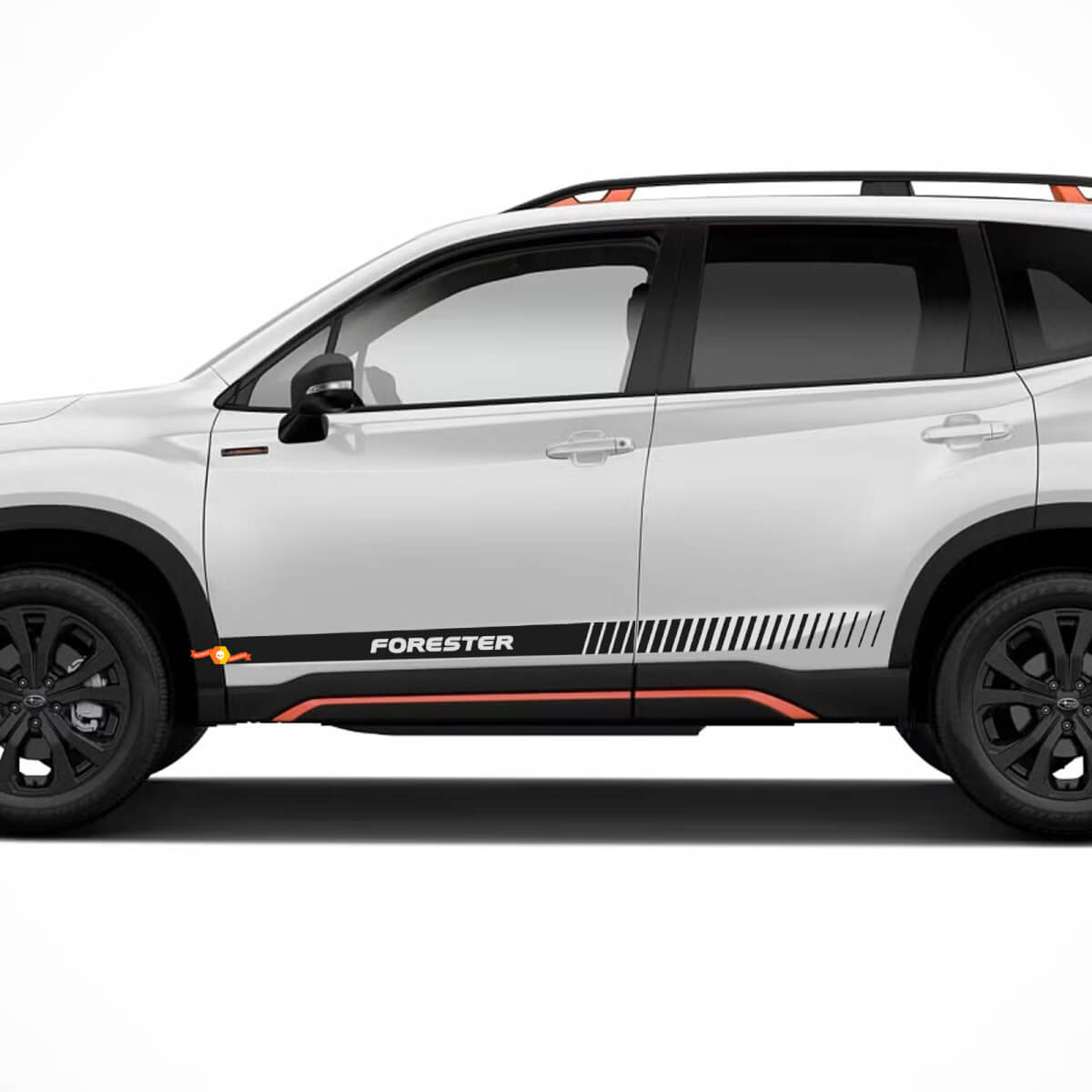 2X Suba FORESTER falda lateral rayas vinilo cuerpo calcomanía pegatina gráficos emblema logo