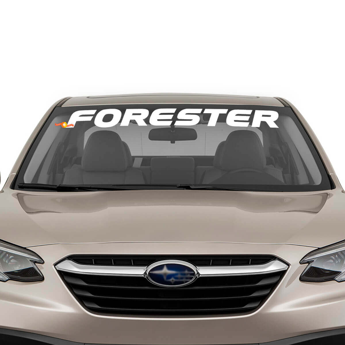 Adhesivo de Vinilo con Letras de Marca para Parabrisas Subaru Forester