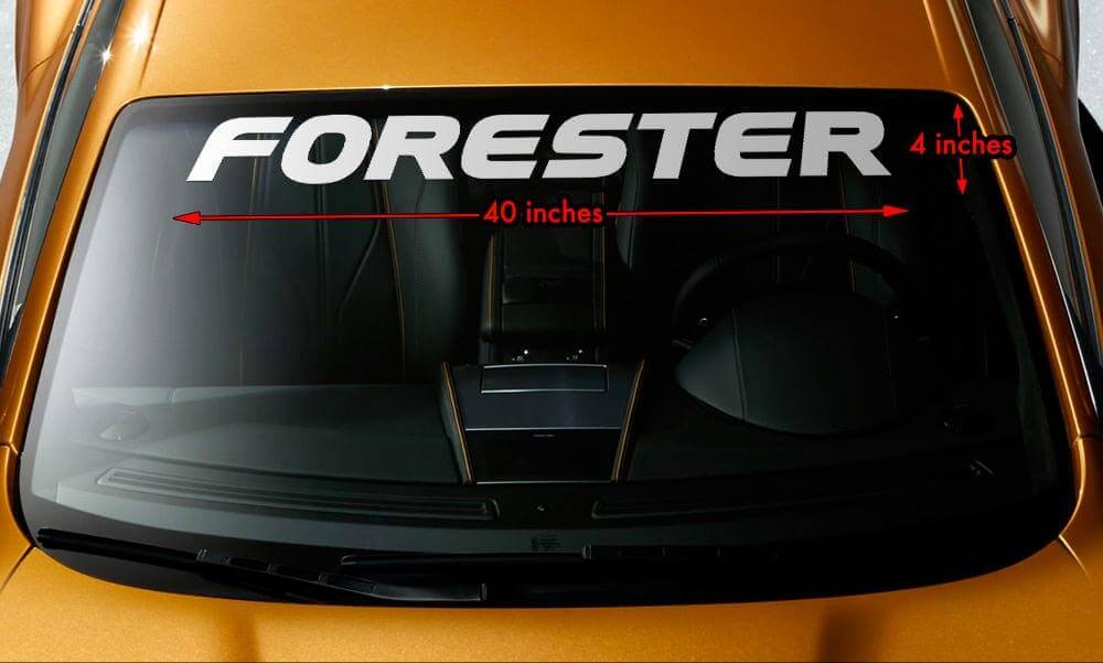 Calcomanía de Letras de Marca para Parabrisas Vinilo Gráfico 2 Para Subaru Forester