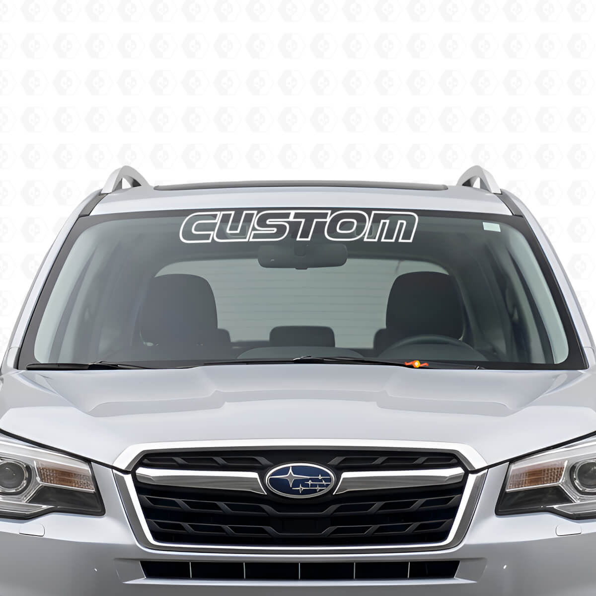 Vinilo adhesivo personalizado con borde para parabrisas para Subaru Forester