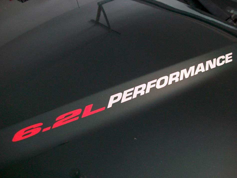 Calcomanías de vinilo para capó de alto rendimiento 6.2L para Musclecar F-250 Chevy Silverado HD GMC Z71
