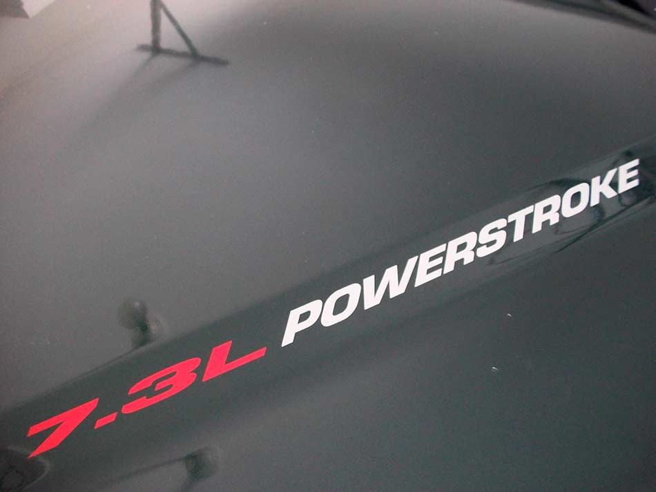 Nuevo 7.3L POWERSTROKE Hood pegatina emblema estilo calcomanía Ford F250 F350 Turbo Diesel
