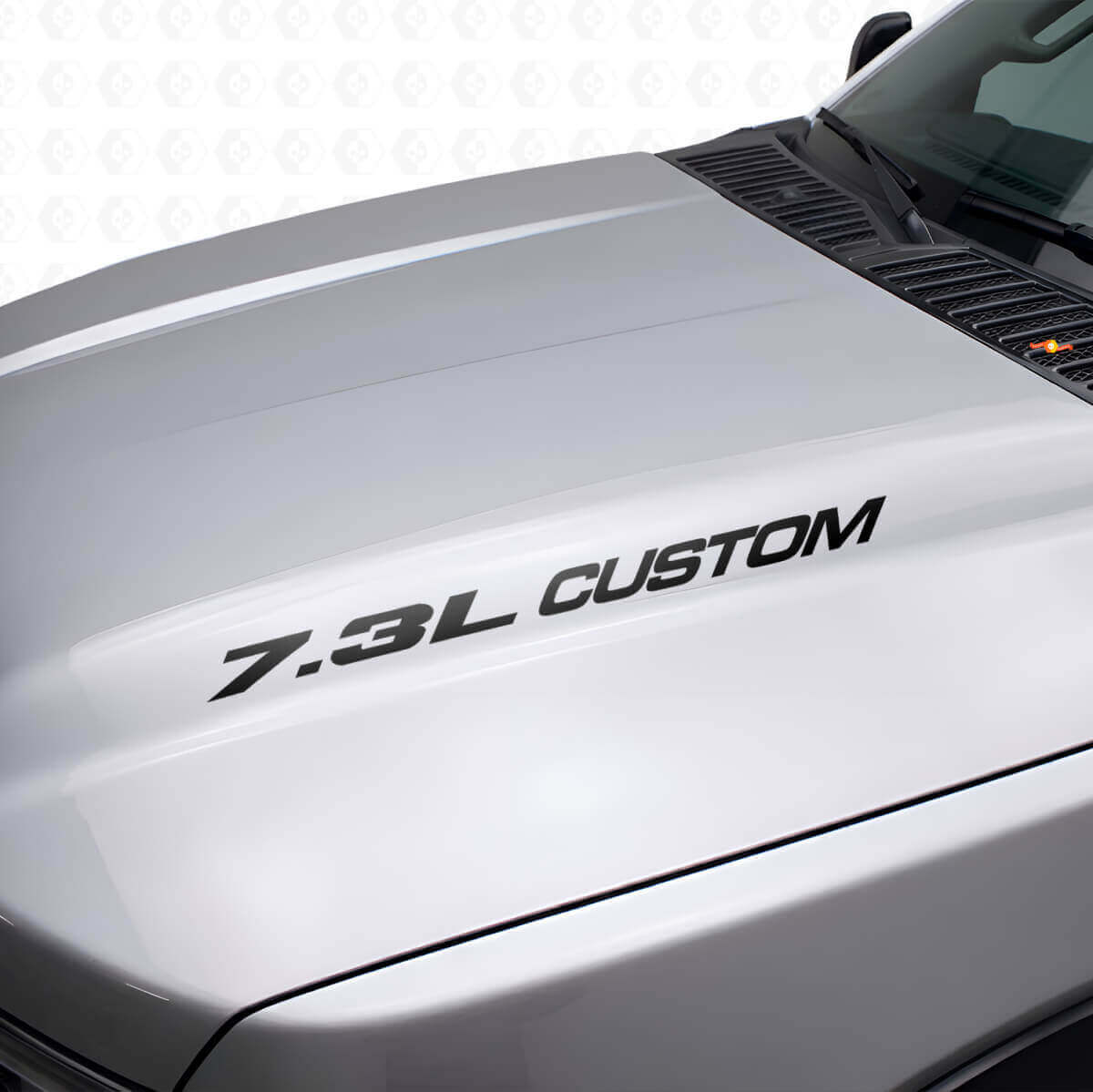 Nuevo 7.3L POWERSTROKE Hood pegatina emblema estilo calcomanía Musclecar F250 F350 Turbo Diesel

