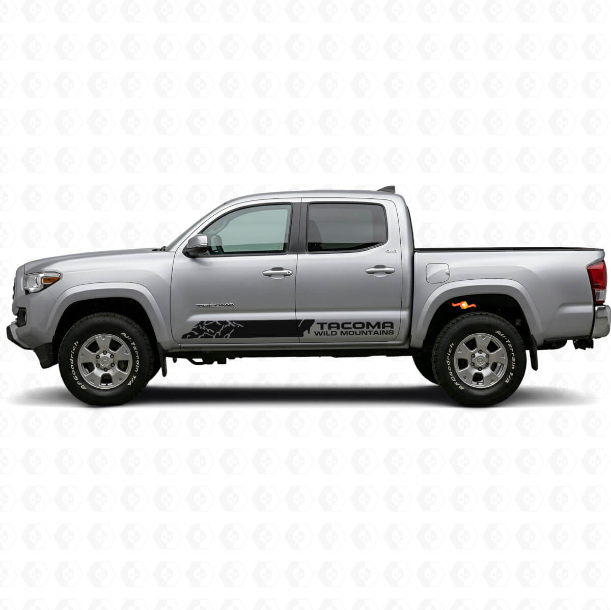Kit de Pegatinas de Vinilo Laterales Wild Mountains para Toyota Tacoma 2016