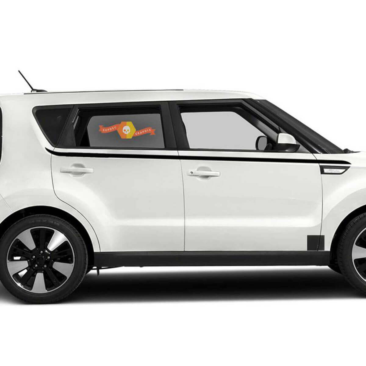 Calcomanías gráficas de rayas de Panel basculante lateral para Kia Soul 2008- 2020
