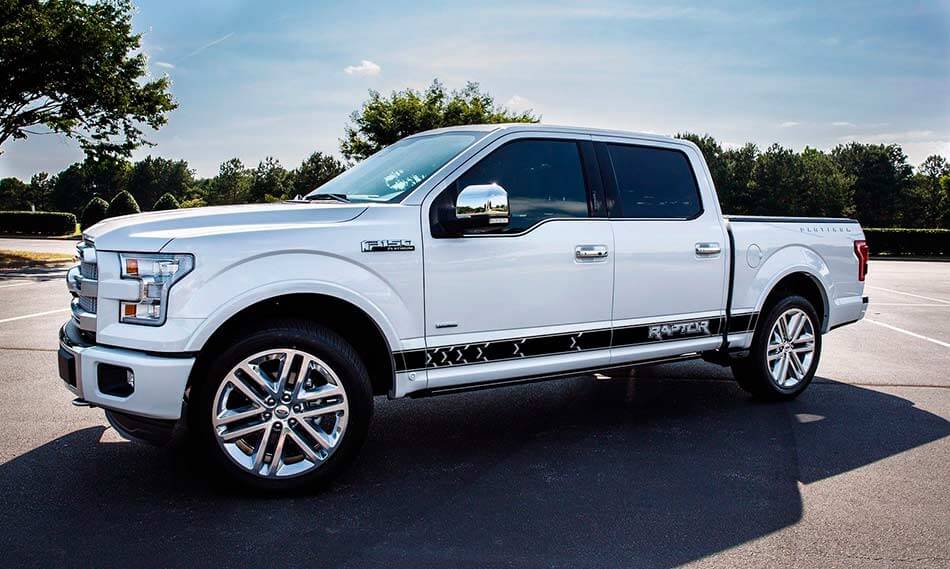 Calcomanía gráfica de franja lateral Modelo 5 para Ford F-150