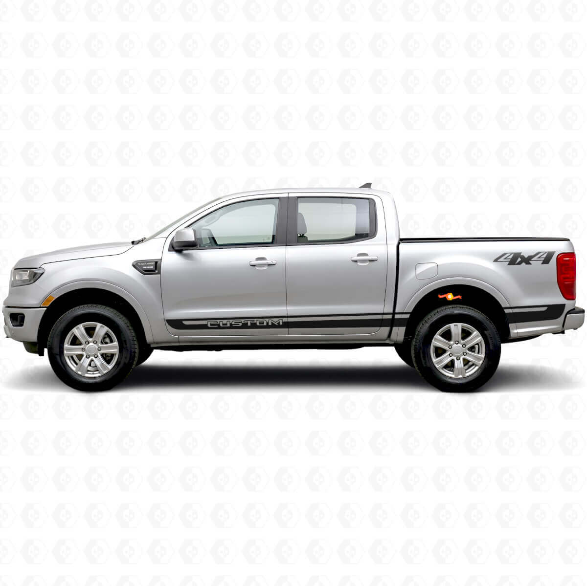 Kit de calcomanías de vinilo de franjas laterales personalizadas 4x4 para Musclecar Ranger