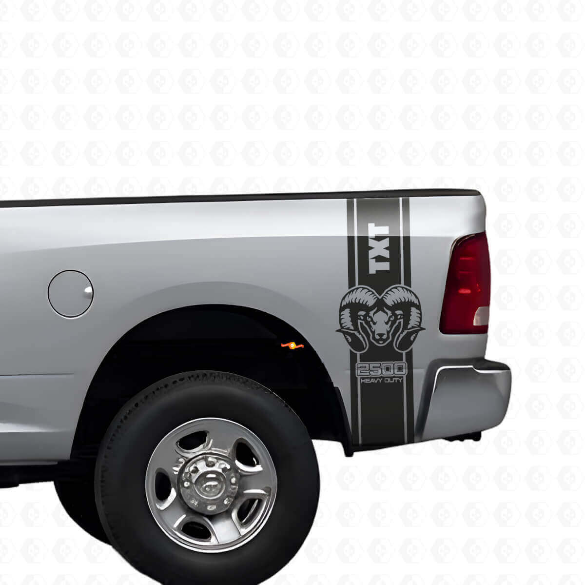 Kit de Calcomanías de Vinilo con Rayas Laterales Traseras y Capó Estilo Hemi para Dodge Ram 1500 2500