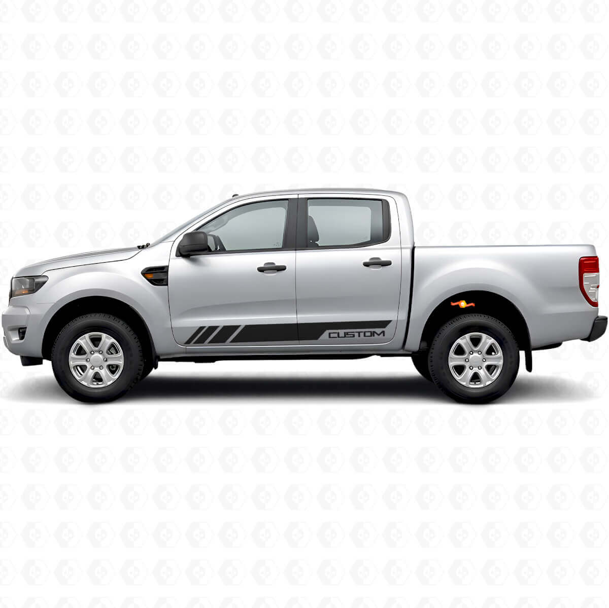 Kit de Vinilo con Tiras Laterales Decoradas Personalizadas para Musclecar Ranger T6 2011-2017