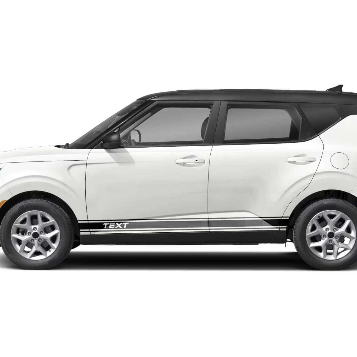 Kit de calcomanías de vinilo con franjas laterales personalizadas para Kia Soul