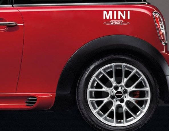 Juego de Pegatinas de Vinilo para Guardabarros Estilo MINI JCW para Mini Cooper