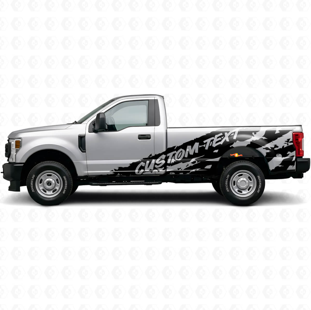 Calcomanía de vinilo personalizada lateral para salpicaduras de barro para Musclecar F-250 1999-2006