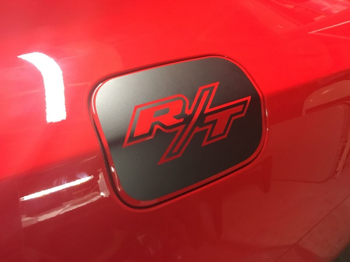 Dodge Charger R-T Gas Door Vinyl Overlay 2011+ Calcomanía Hemi Mopar 2015+