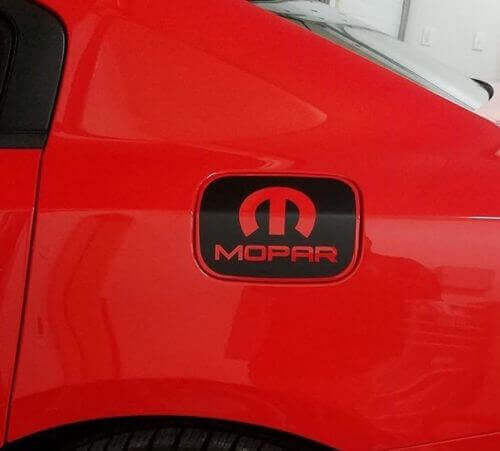 Vinilo adhesivo para la puerta de combustible estilo Mopar para Dodge Charger 2011-17