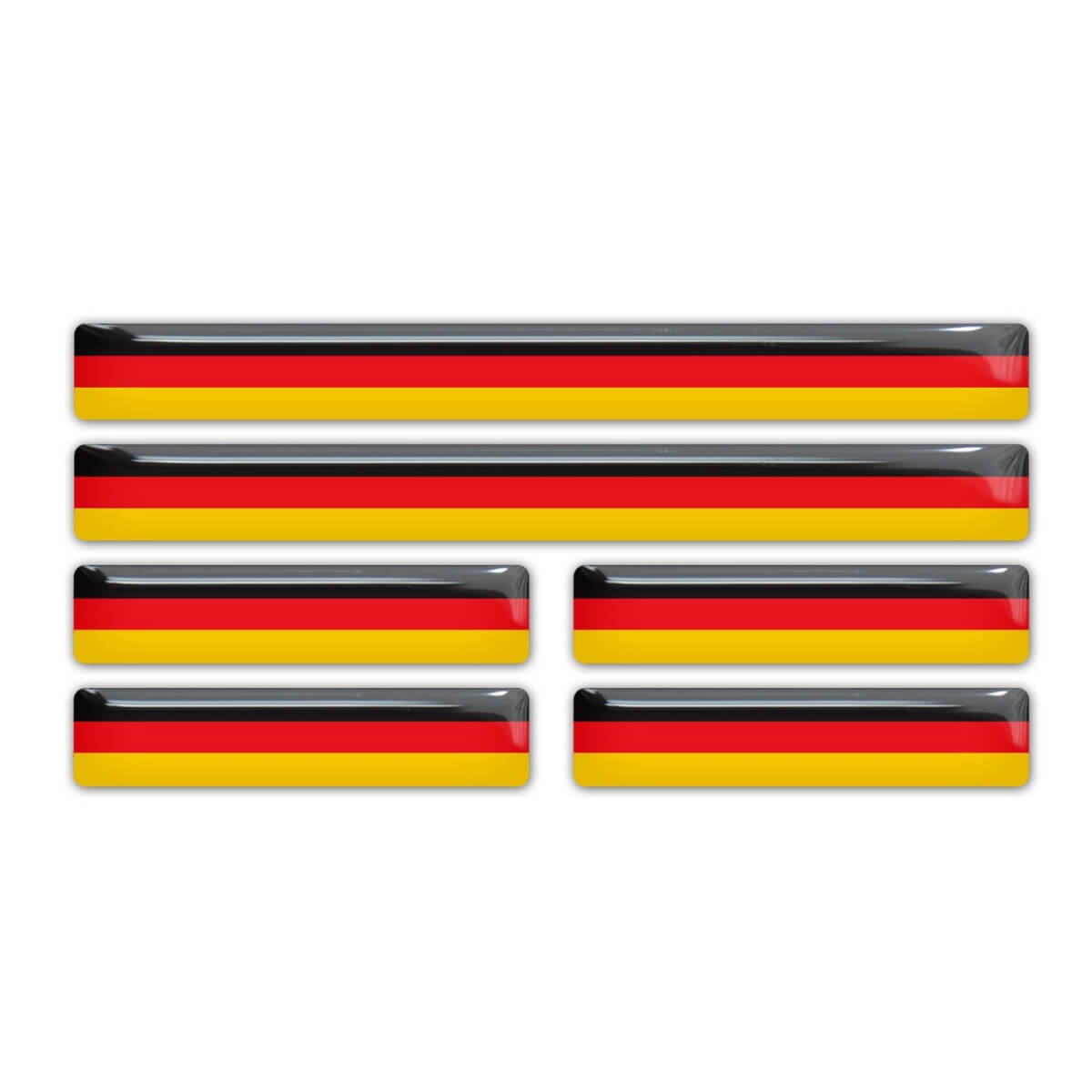 Juego de Pegatinas con Gel Abombado 3D de la Bandera de Alemania para BMW Mercedes VW Audi