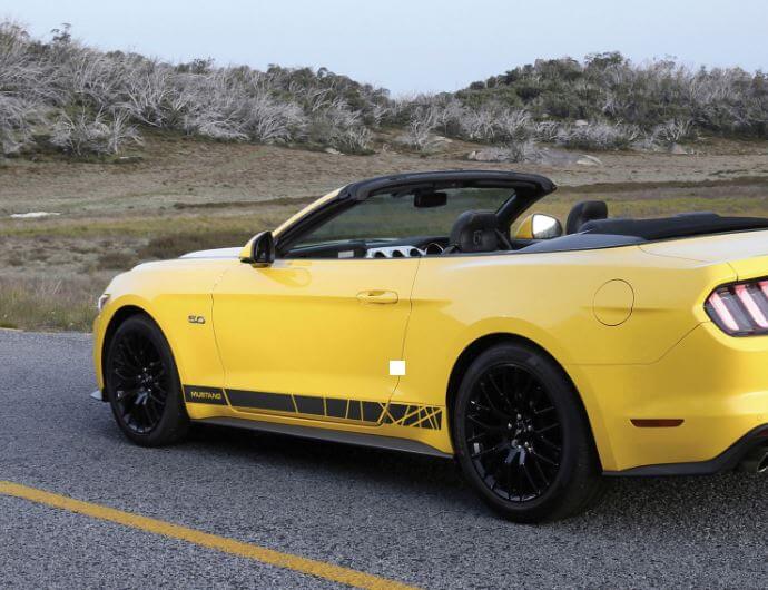 Musclecar Musclecarmodel 6ta generación gráficos franja lateral calcomanía adhesiva retro Musclecar Performance
