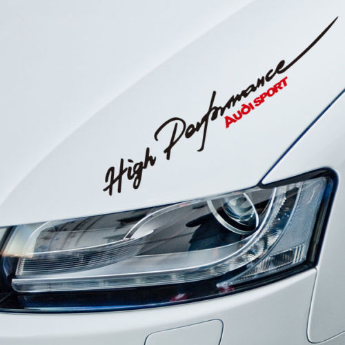 Etiqueta engomada del coche para Audi vinilo de alto rendimiento 2 colores Auto calcomanía