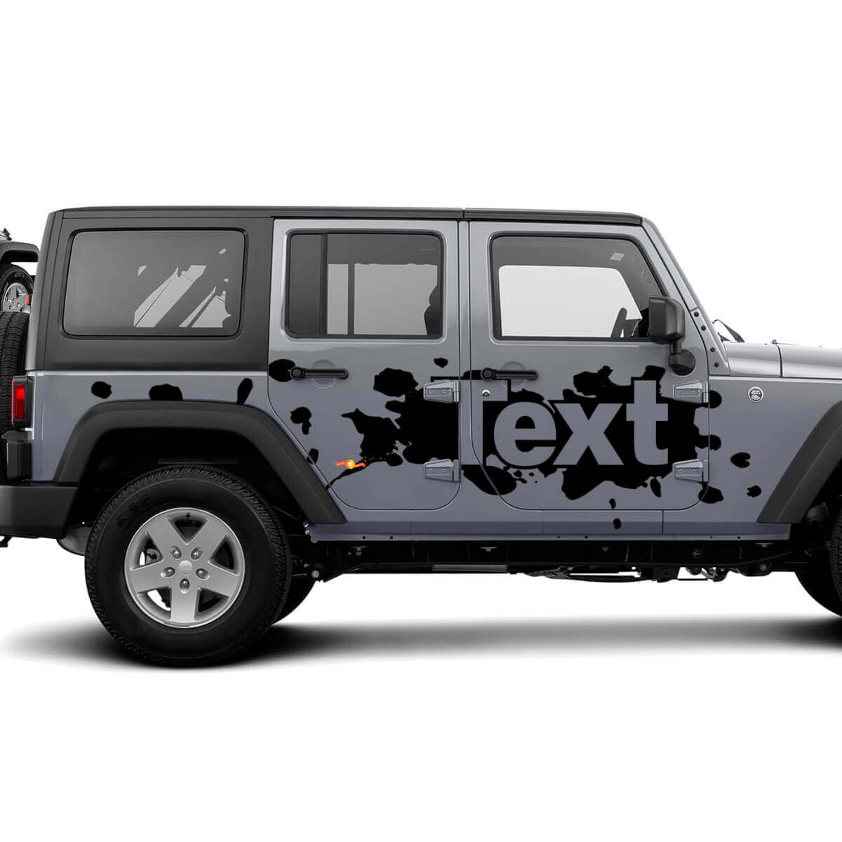 Kit de calcomanías laterales de vinilo con salpicaduras de pintura para Jeep Wrangler JK JL