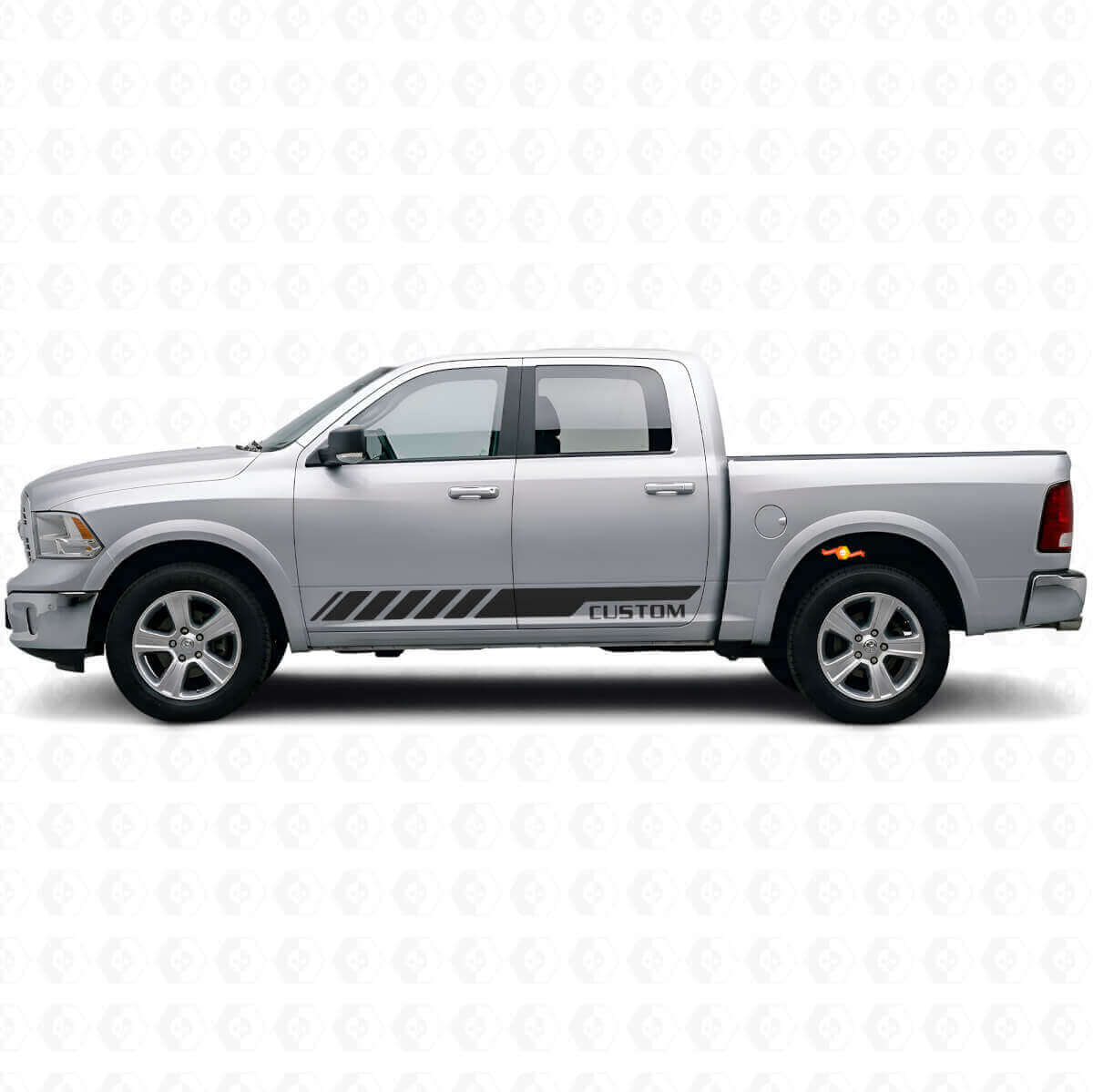Calcomanía de vinilo con rayas laterales personalizadas para Dodge Ram Rebel 2009-2016