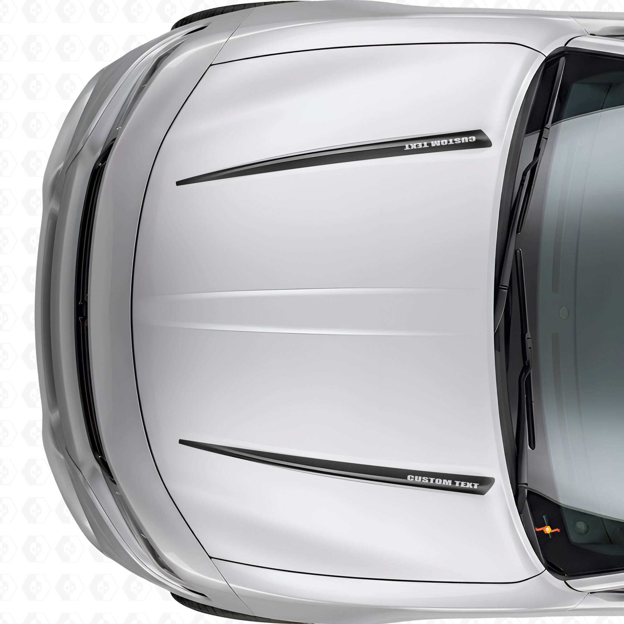 Calcomanía adhesiva de vinilo con franjas dobles personalizadas para capó Dodge Charger 2015-2026
