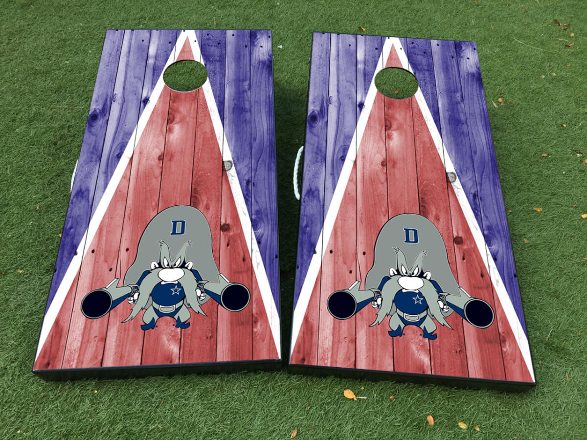Juego de adhesivos envolventes para tablero de cornhole de los Dallas Cowboys