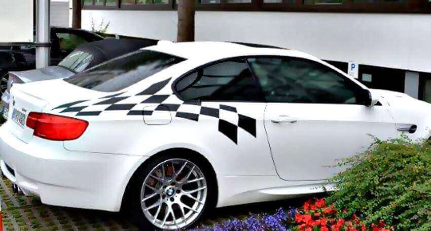 BMW LTW M3 E92 PEQUETAS ESPECÍSTICAS DE CUNTIS DE CARDERA DE LA BANDERA LIGE
