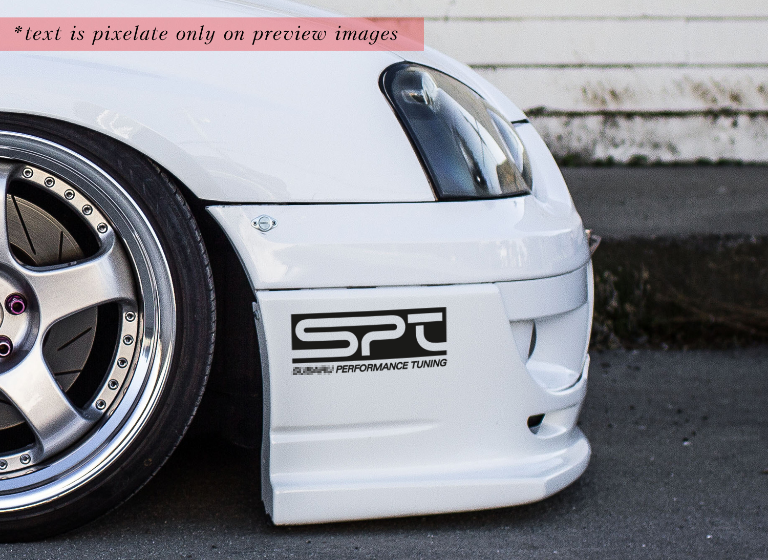 2 pegatinas de vinilo SPT Suba Performance Tuning Motorsports Racing para Impreza BRZ WRX Legacy