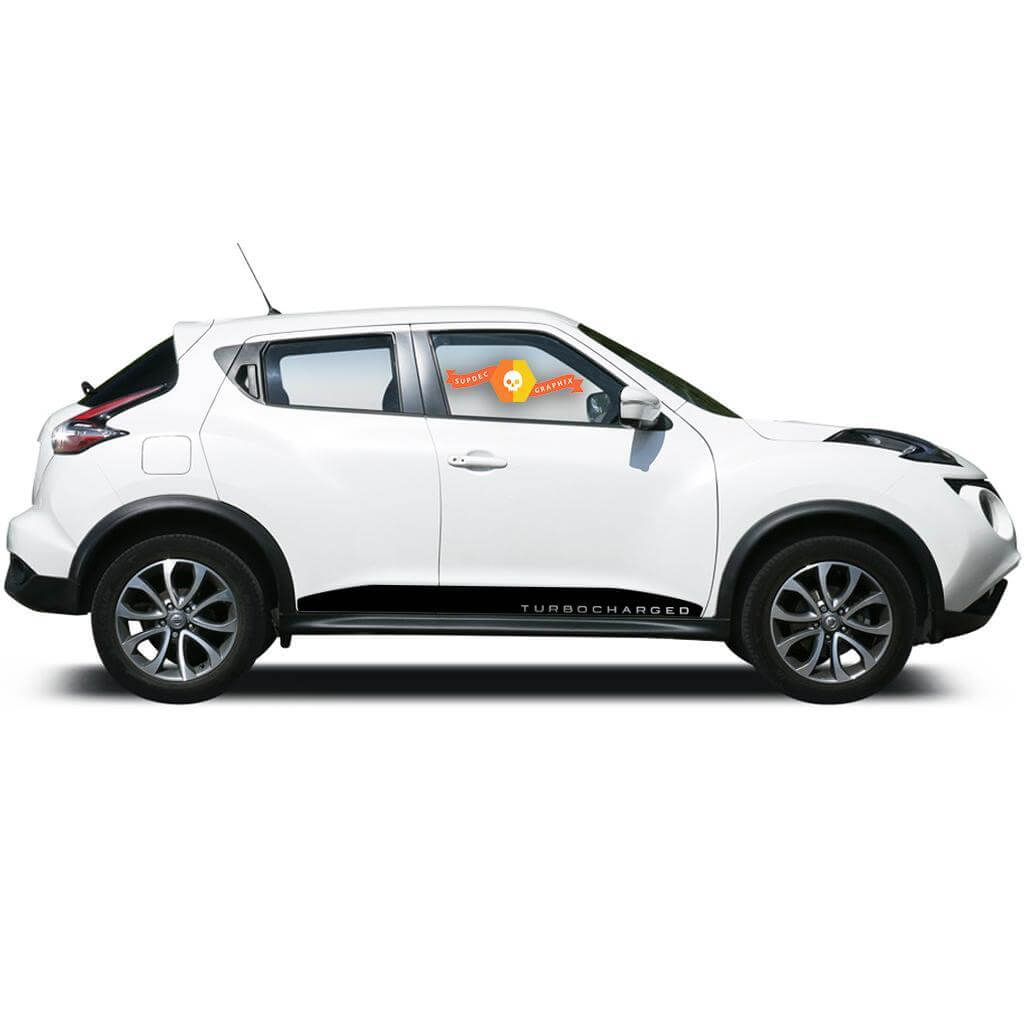 NISSAN JUKE Turbocharged MOTORSPORT Vinilo Decal Sticker LATO STRISCIA decalcomania GRAFICO