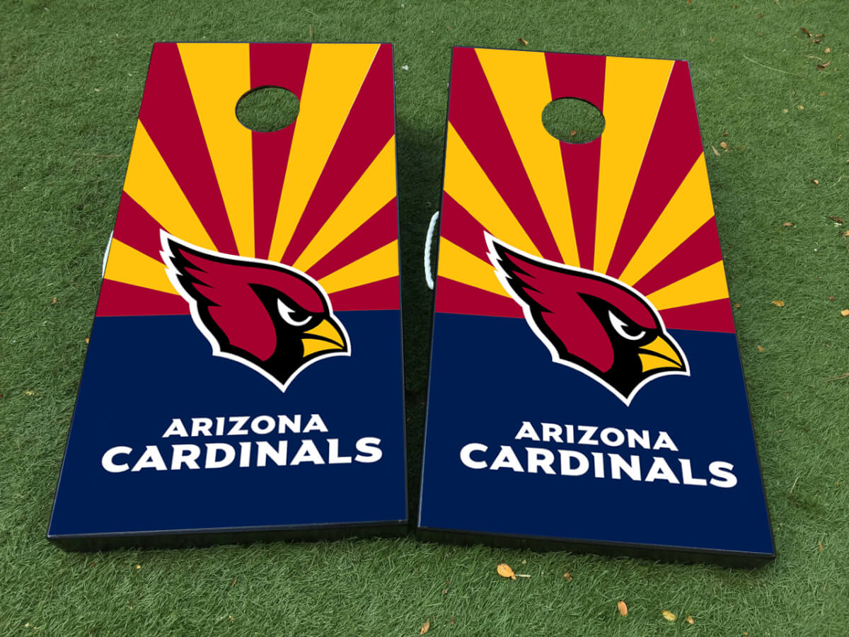 Juego de calcomanías de vinilo para tablero de cornhole estilo Arizona Cardinals