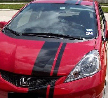 Kit de Calcomanías de Vinilo con Rayas Gemelas para Capó y Techo para Honda