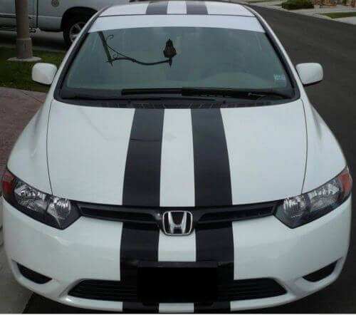 Kit de vinilos con rayas de competición dobles para Honda Civic Accord