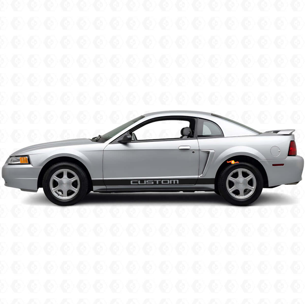 Kit de calcomanías de vinilo personalizadas para la franja del panel lateral para Musclecar Mustang 1994-2004