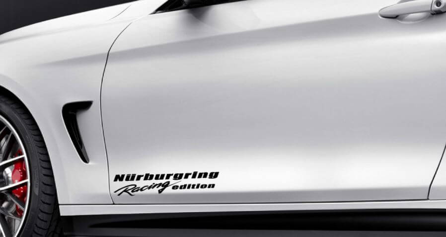 Juego de Vinilos en Lateral para Puerta Edición de Carreras Nurburgring para BMW