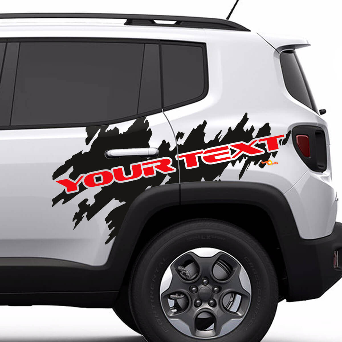 Calcomanía de vinilo con gráfico salpicado para Jeep Renegade Cherokee