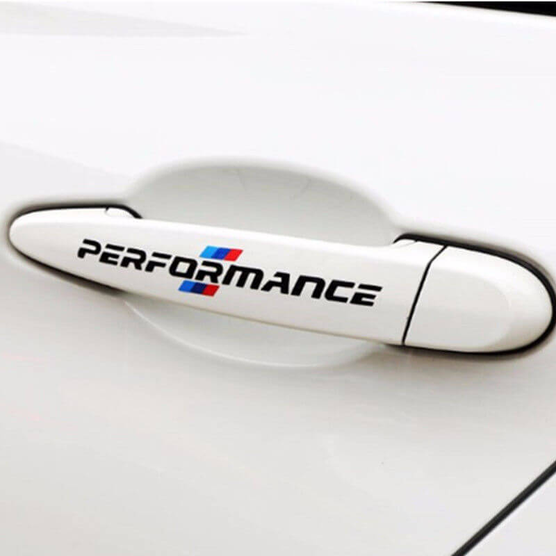 Juego de calcomanías de vinilo para manijas de puerta M Performance para BMW