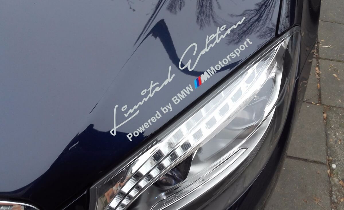 2 pegatinas adhesivas M Motorsport de edición limitada compatibles con BMW M3 M4 M5 M6
