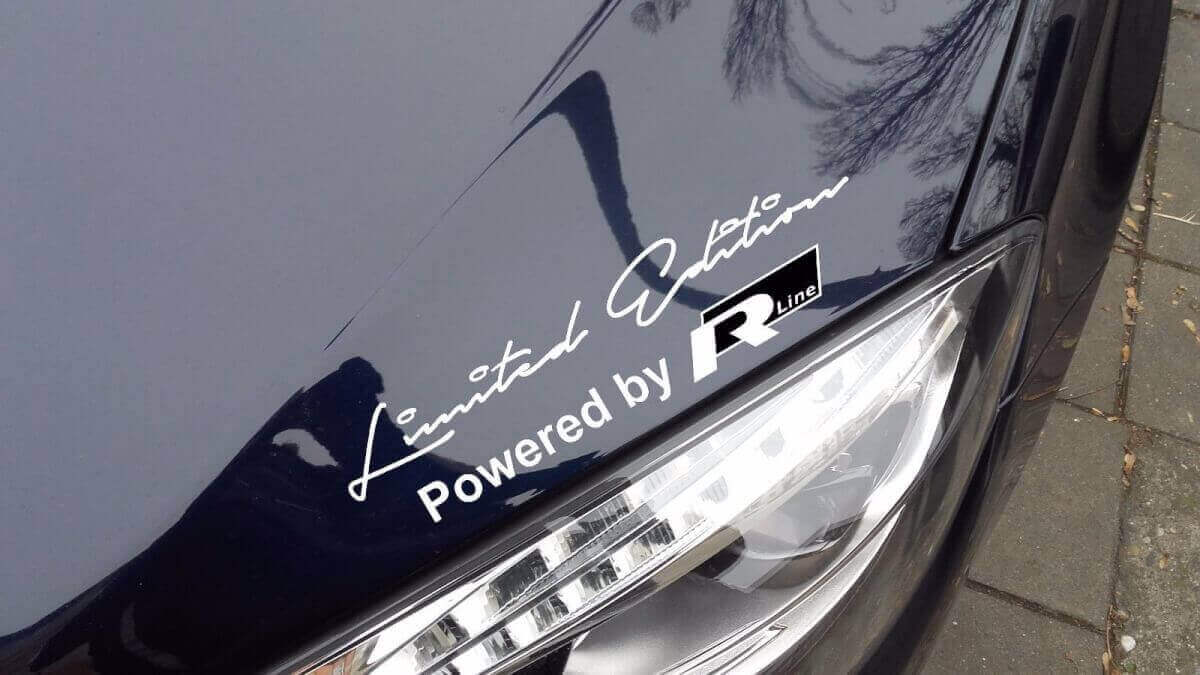 Par de Pegatinas de Edición Limitada Estilo R-Line para Volkswagen Touareg Beetle Passat