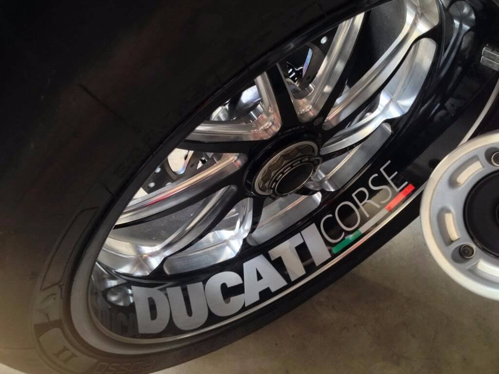 Calcomanías para llanta Ducati Corse para Ducati de 17 pulgadas