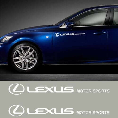 Vinilo adhesivo para la puerta lateral Lexus Motor Sports para coches Lexus