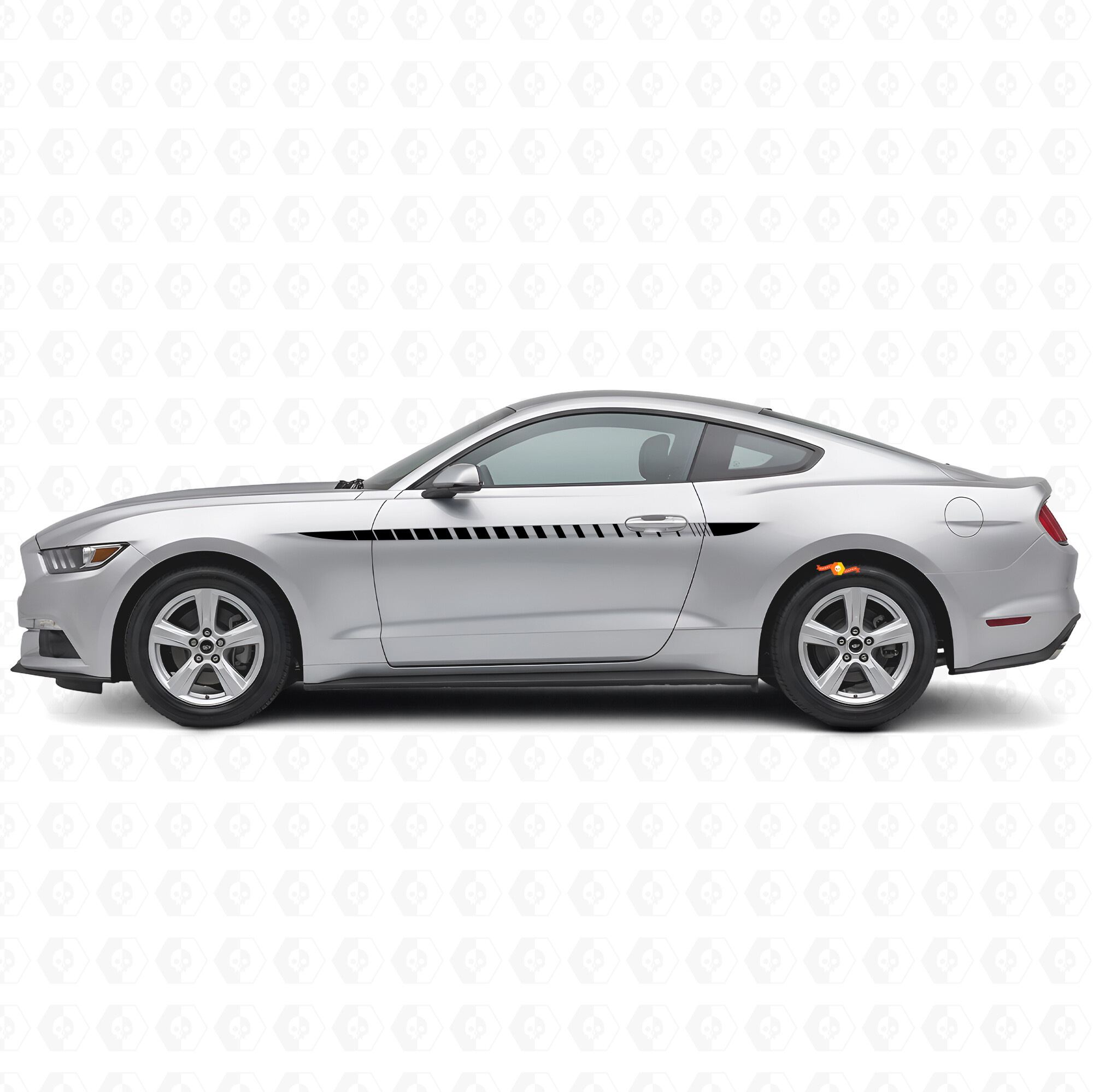 Kit de pegatinas vinilo laterales estilo rally para Musclecar Musclecarmodel 2015-2020