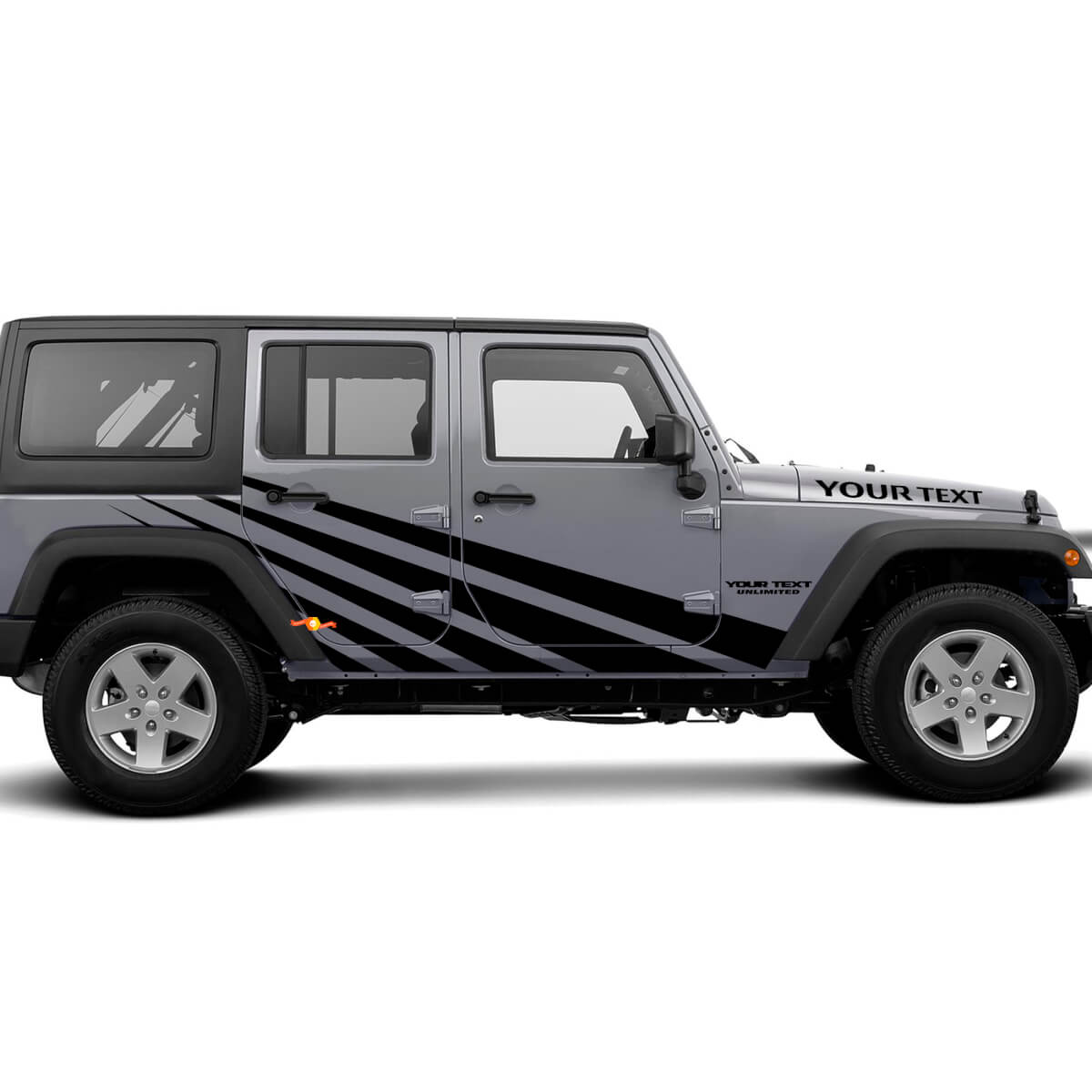 Kit de Calcomanías de Vinilo con Rayas Rectas para Jeep Wrangler JK
