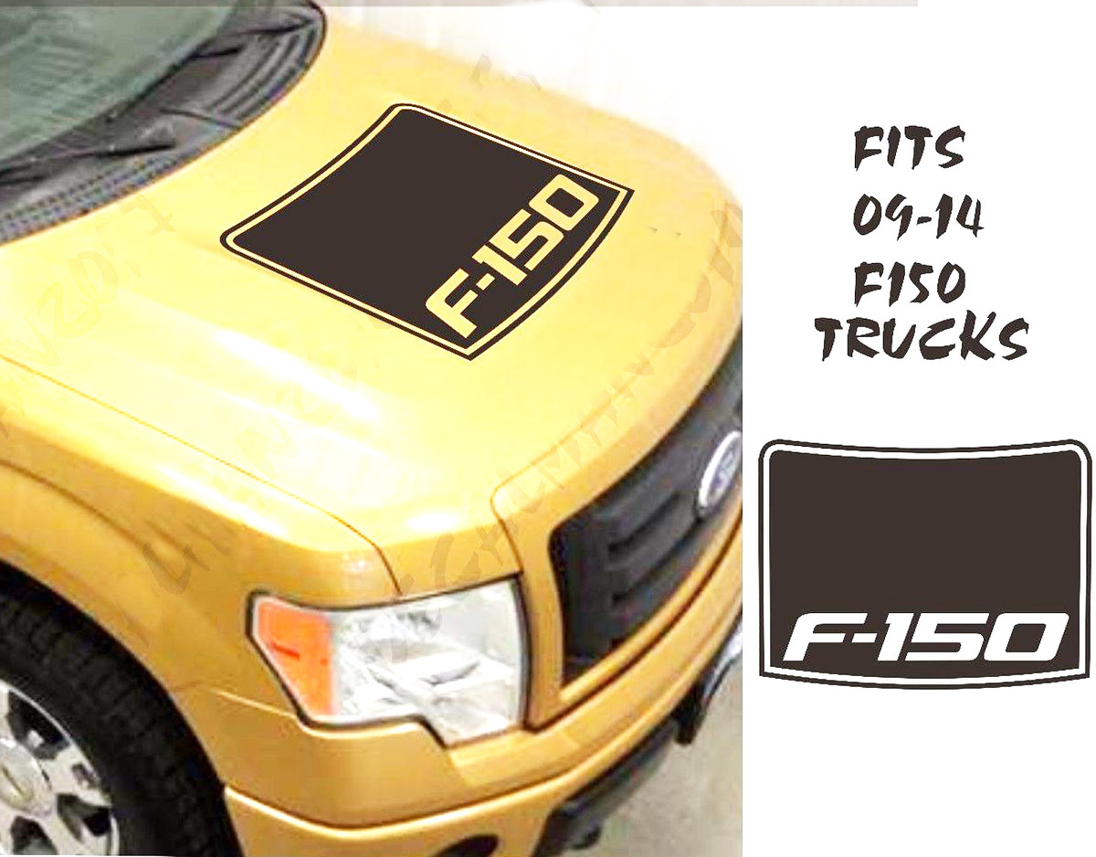 Ford F150 Contour Blackout vinilo capó pegatina calcomanía INSERT se adapta a camiones 09-14
