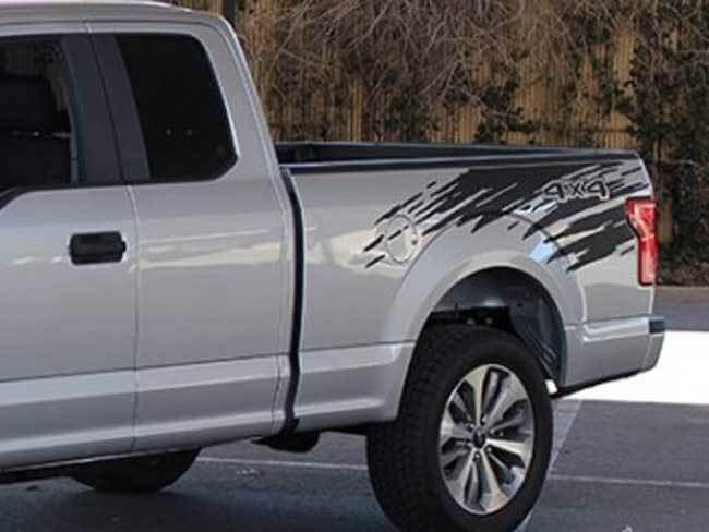 Ford F150 Pegatinas Calcomanías RIP Splash Side Stripe Vinilo Gráficos Kit se adapta a los modelos 2015-2018
