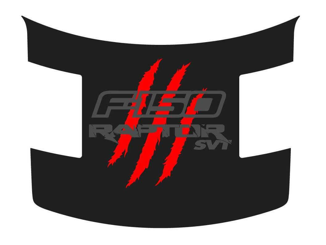 FORD RAPTOR F-150 SVT CON Claw Deep Scratches HOOD Calcomanías gráficas de vinilo pegatinas para modelos 2010-2014
