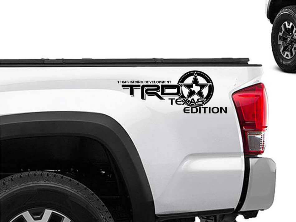 Kit de Calcomanías para Lado de Caja Edición Texas TRD para Camiones Toyota