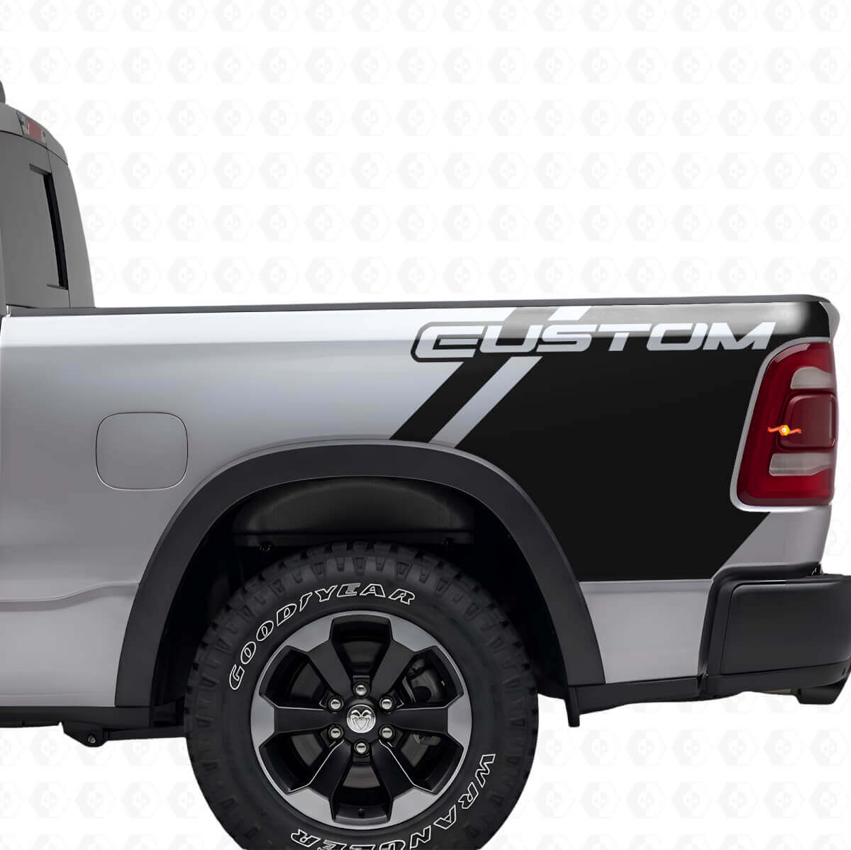 Kit de Vinilo de Letras Personalizadas para la Lateral de la Cama para Camión Dodge Ram
