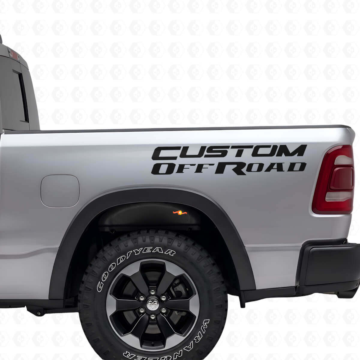 Kit de vinilos personalizados para laterales de caja Off Road para Dodge Ram